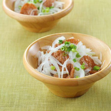 なっと肉の玉ねぎサラダ